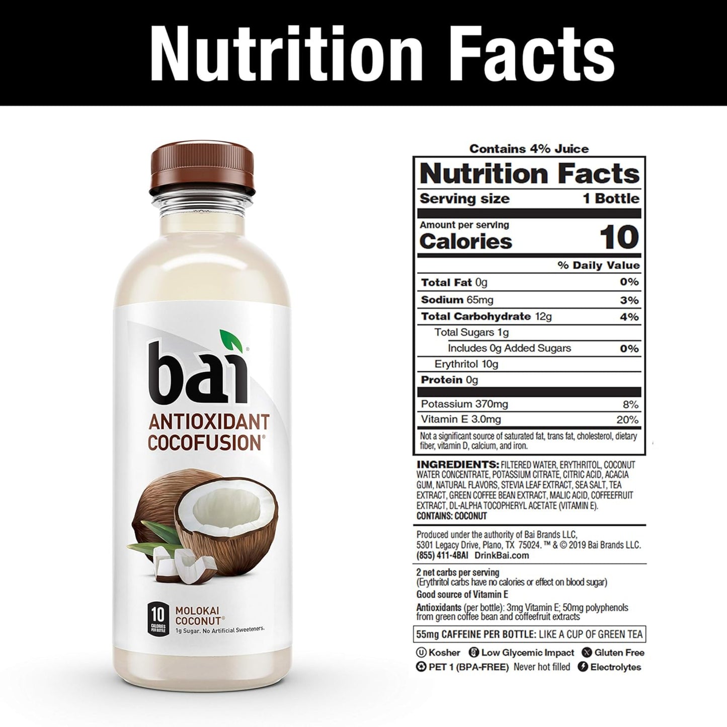 Coconut Water - Antioxidant Infused Drink (Pack of 12)
