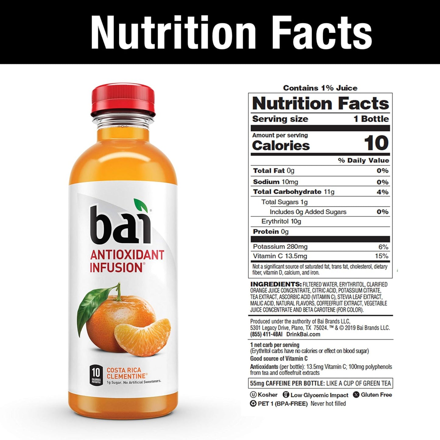 Bai Orange flavor drink