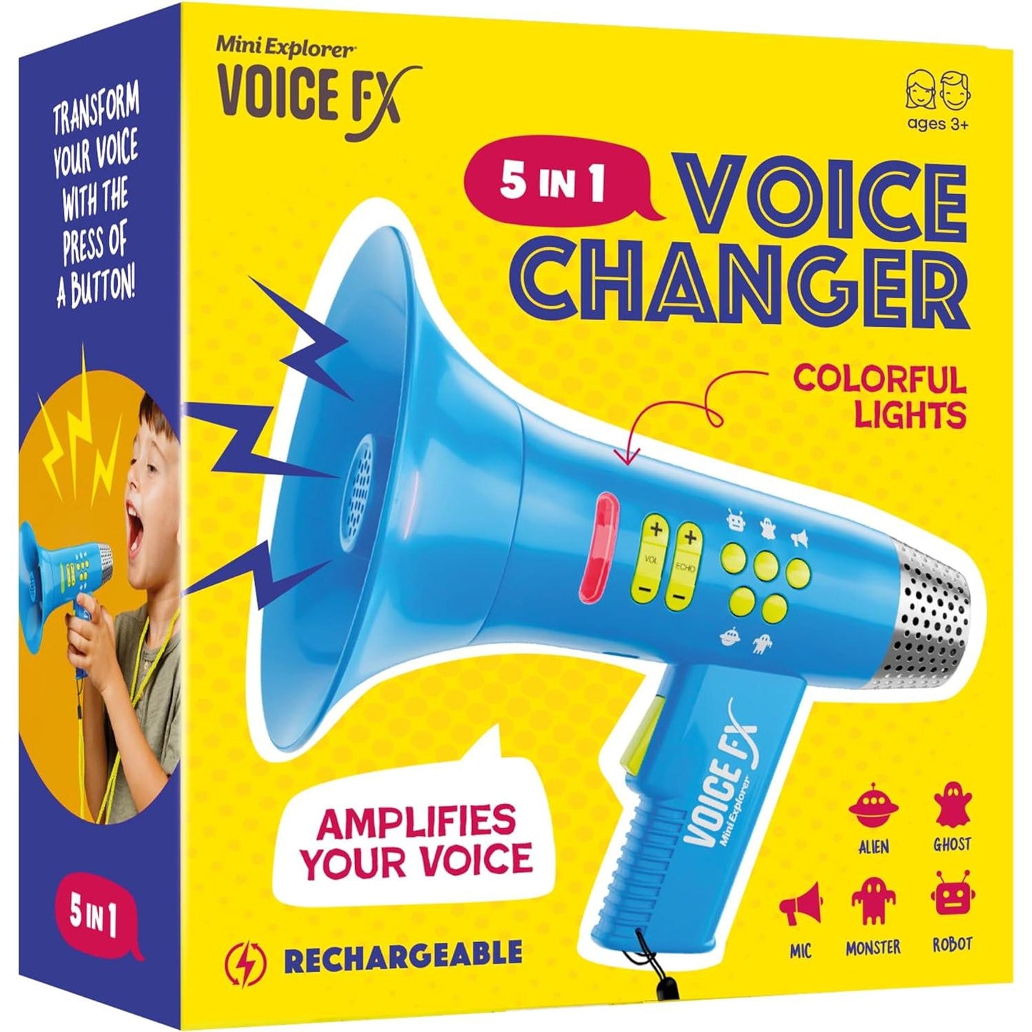 Voice Changer for Kids - Gifts for Kids - Voice Changing Device for Boys & Girls Ages 3-8+ Olds - Birthday Gifts for 3, 4, 5, 7, 8 Year Old Boy - Cool Outdoor Toys Gift Ideas for Kid, Toddler