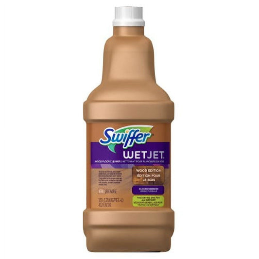 Swiffer Wetjet Wood Floor Cleaner Solution Refill (Pack of 4)