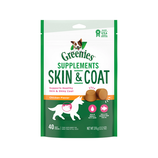 Dog Skin and Coat Supplements with Fish Oil for Dogs
