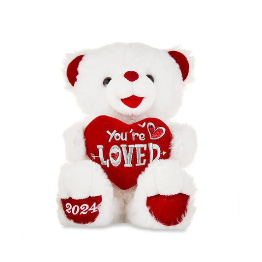 White Sweetheart Teddy Plush Toy for Adult