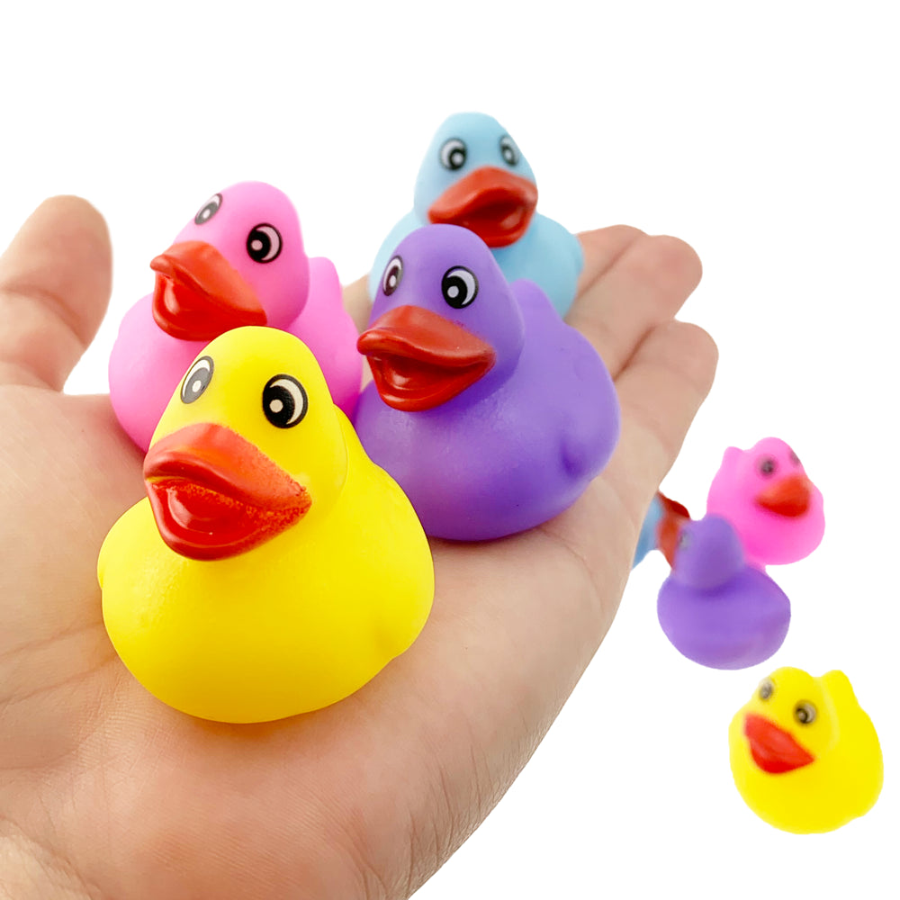 Mini Rubber Duckies Party Favors, 8 Pack