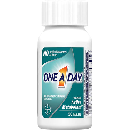 One-A-Day Womens Active Metabolism Complete Multivitamin Tablets 50 Each