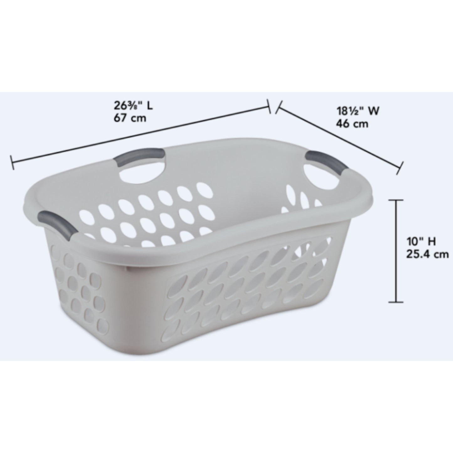 Laundry Basket - HipHug - 1.25bshl White