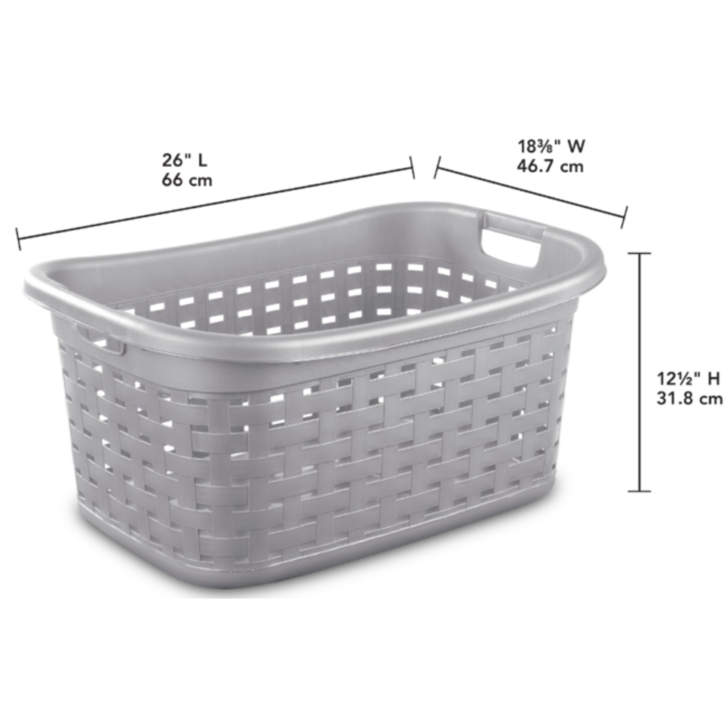 Sterilite - Laundry Basket Weave Style - Cement