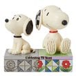 Peanuts 1950s Snoopy and Today's Snoopy By Jim Shore Statue