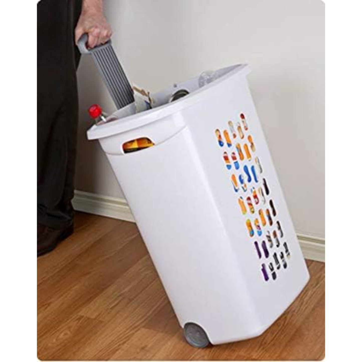 Sterilite Ultra Wheeled Laundry Hamper with Lid