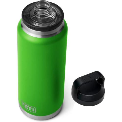 YETI Rambler 36 oz Bottle, Leakproof, Vacuum Insulated, Stainless Steel with Chug Cap, Canopy Green