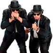 Blues Brothers Jake & Elwood Singing Figures & Light-Up Base