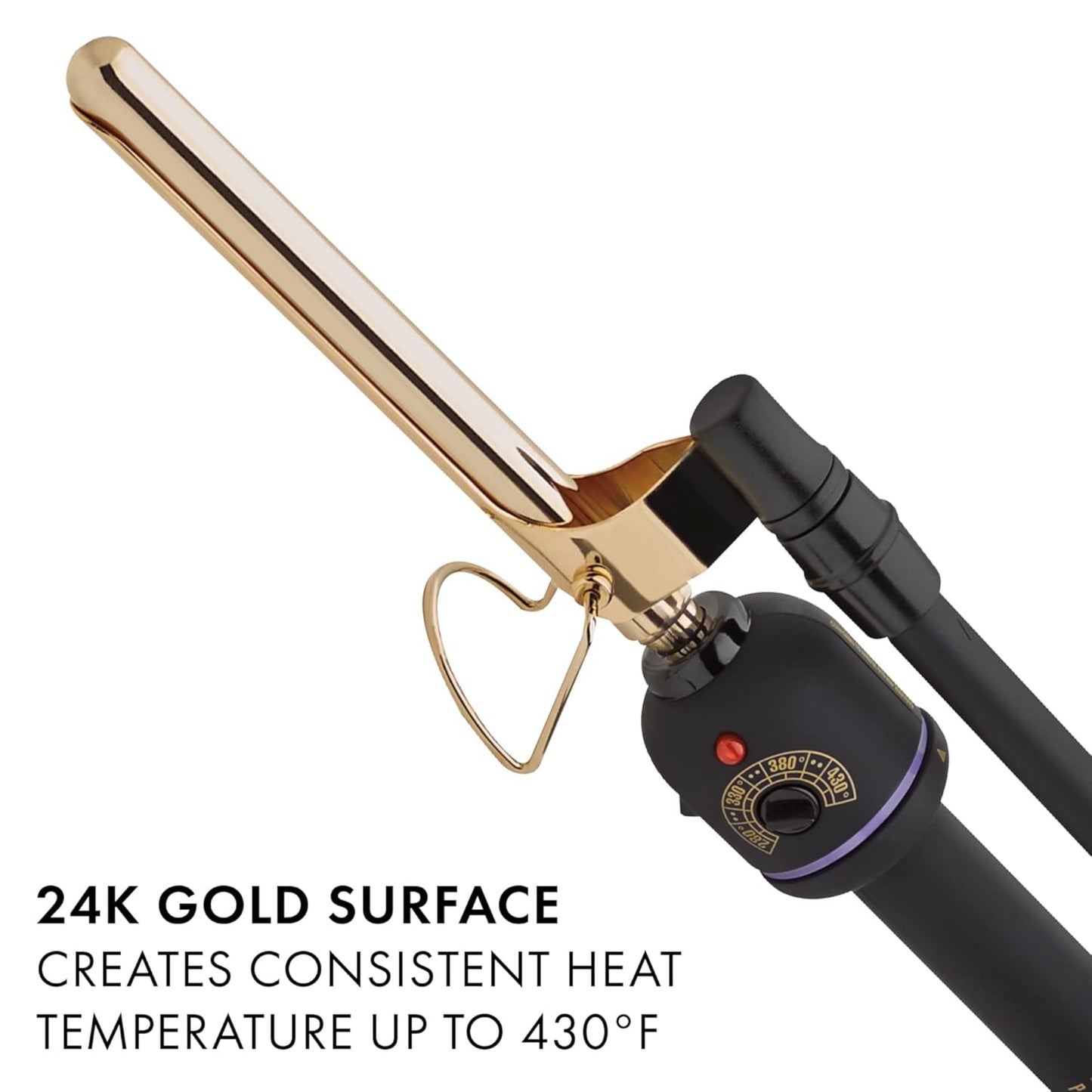 Hot Tools Pro Artist 24K Gold Marcel Iron | Long Lasting Curls, Waves (1/2 in)