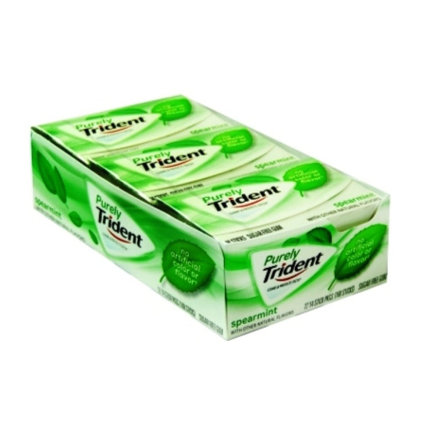 Trident Peppermint Sugar Free Gum, 12 Packs of 14 Pieces