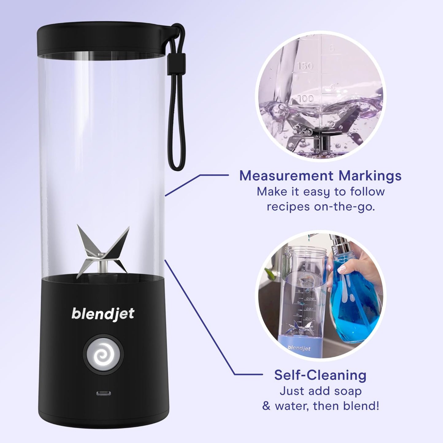 BlendJet Portable Blender for Smoothies & Shakes