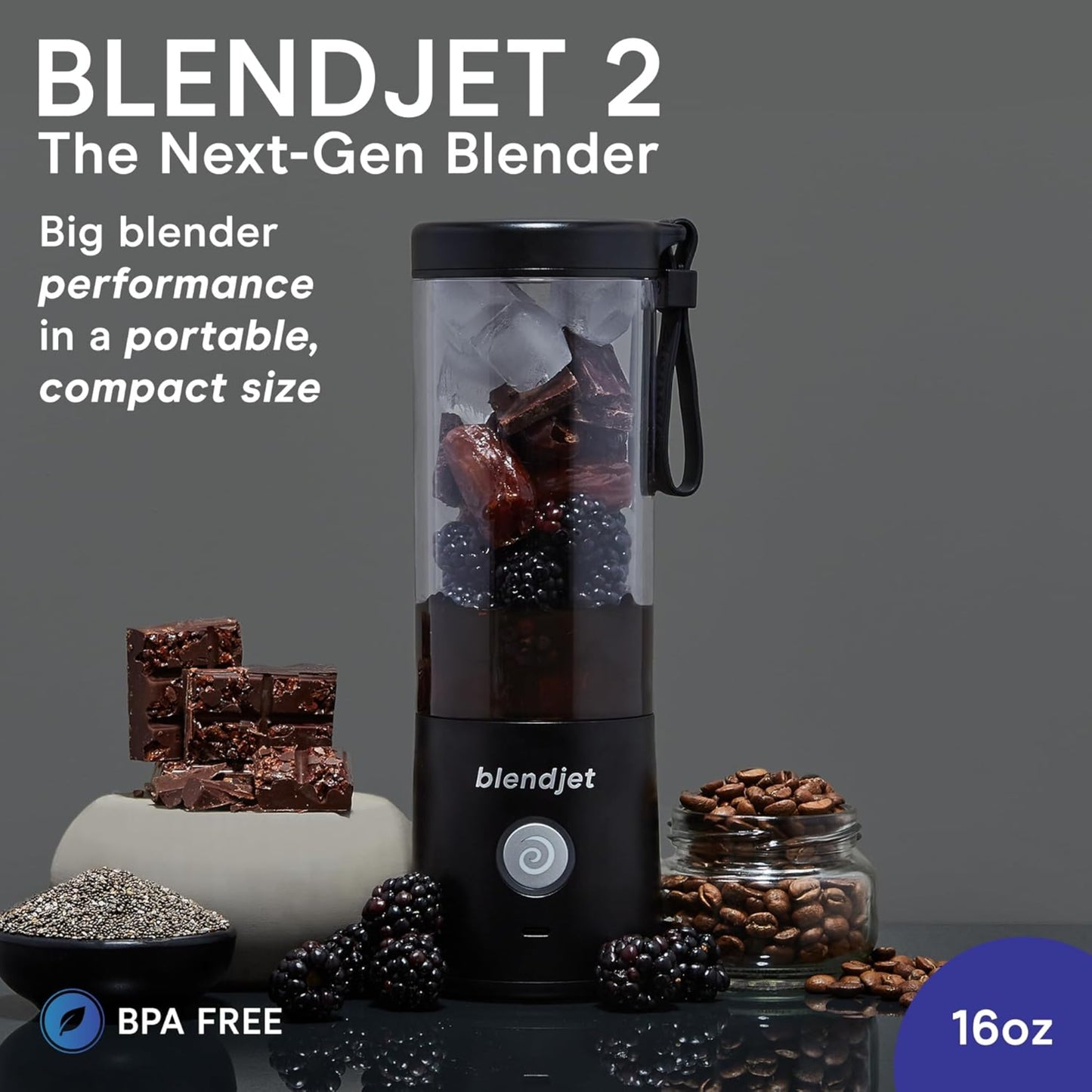 BlendJet Portable Blender for Smoothies & Shakes