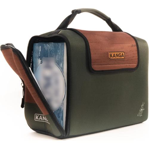 Kanga Insulated Cooler Bag - Soft Cooler Bag - 12 Pack Beer and Seltzer Drink Cooler - Insulated and Durability Tested - Kanga Kase Mate Cooler - Woody