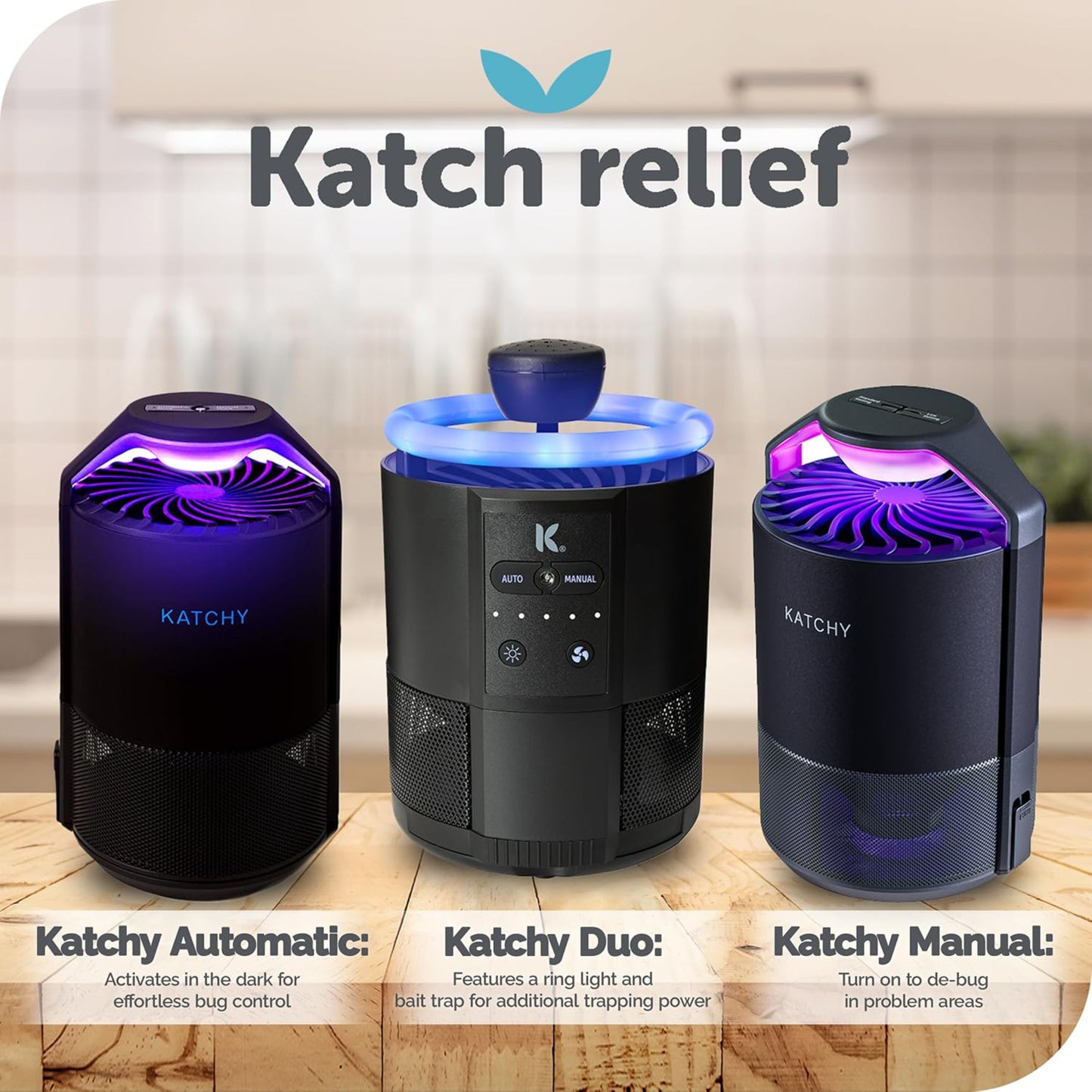 Katchy Indoor Insect Trap - Catcher & Killer for Mosquitos