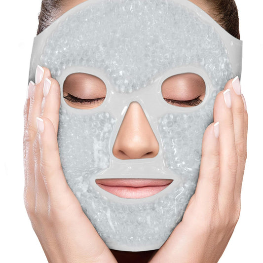 Facial Mask - Spa Therapy Wrap for Sinus Face Puffiness Headaches Gel Mask