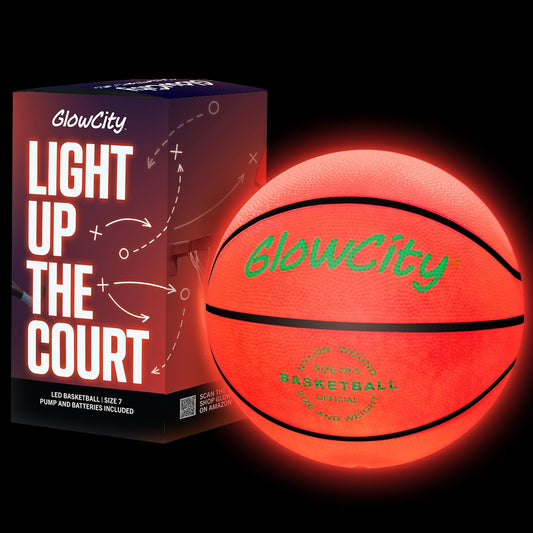 GlowCity Glow in The Dark Basketball for Teen Boy