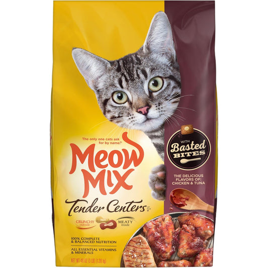 Chicken and Tuna Flavored Dry Cat Food, 3-Pound