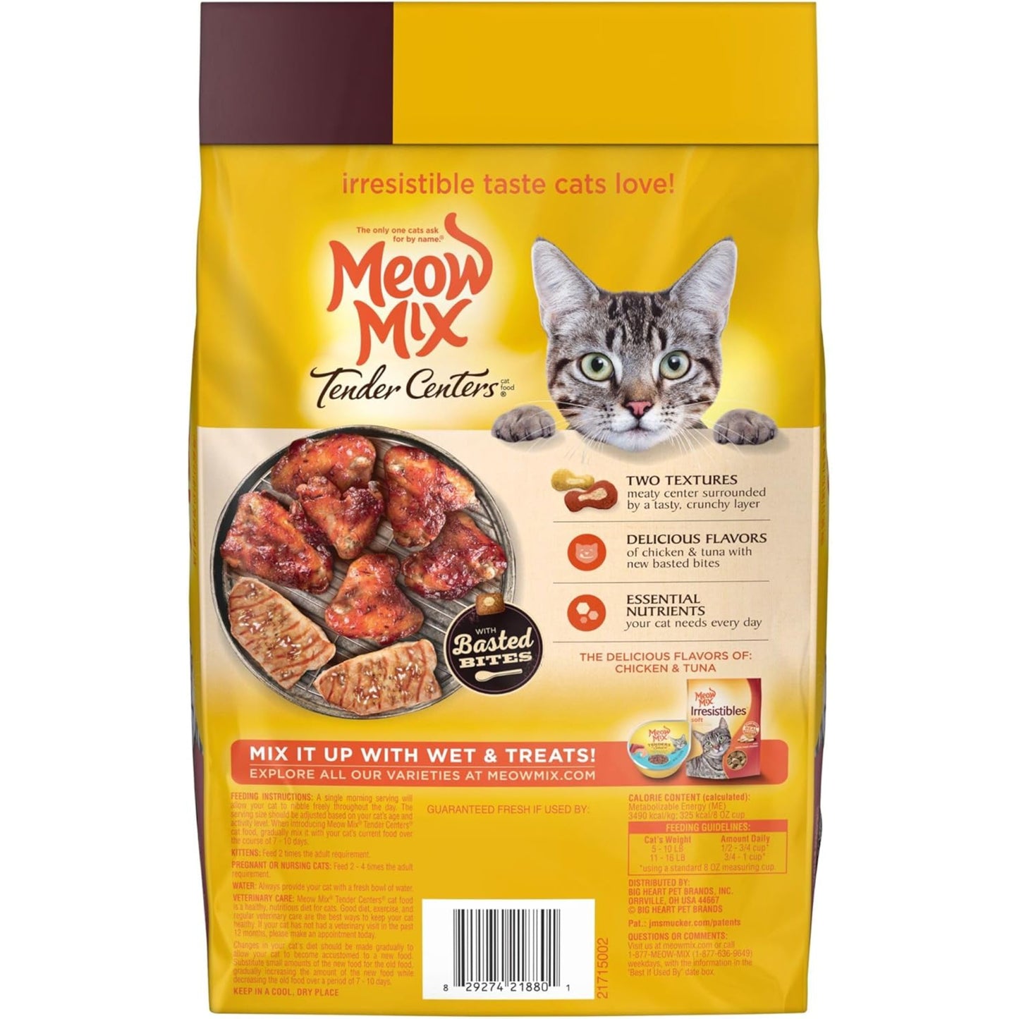 Chicken and Tuna Flavored Dry Cat Food, 3-Pound