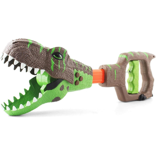 Dinosaur Chomper Toys for Kids with 3 Roar Sounds and Light Jurassic Dinosaurs Grabber Claw T-Rex Reacher Robot Hand Pincher Dino Snapper