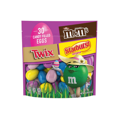 Mars M&M'S, TWIX & STARBURST Candy-Filled Easter Eggs Bag