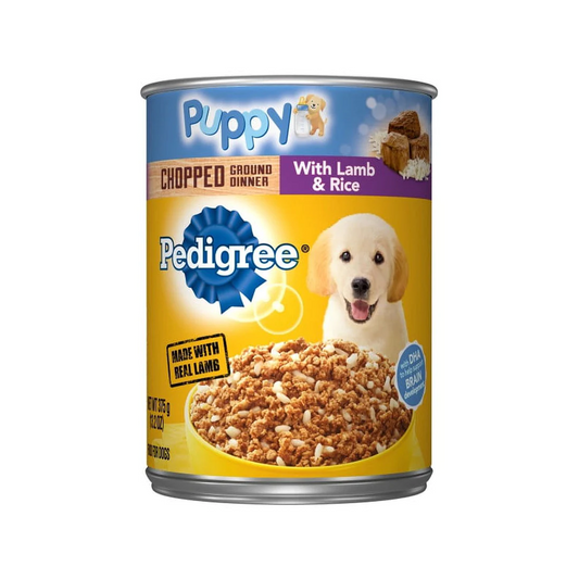 Puppy Lamb & Rice Chopped Ground Dinner for Puppies Wet Dog Food
