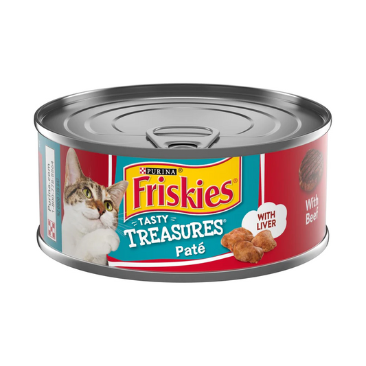 Purina Tasty Treasures Pate Wet Cat Food Beef Liver