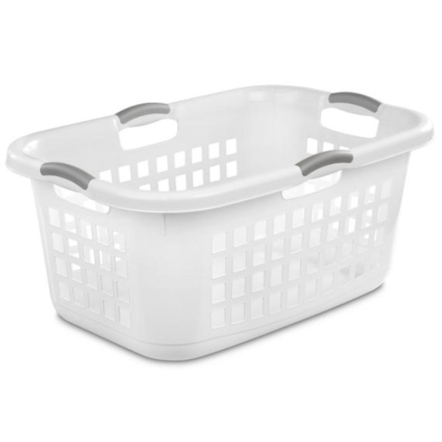 Laundry Basket - 2 Bushel Ultra White