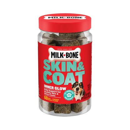 Skin & Coat Dog Supplements, Deliciously Soft Dog Chews