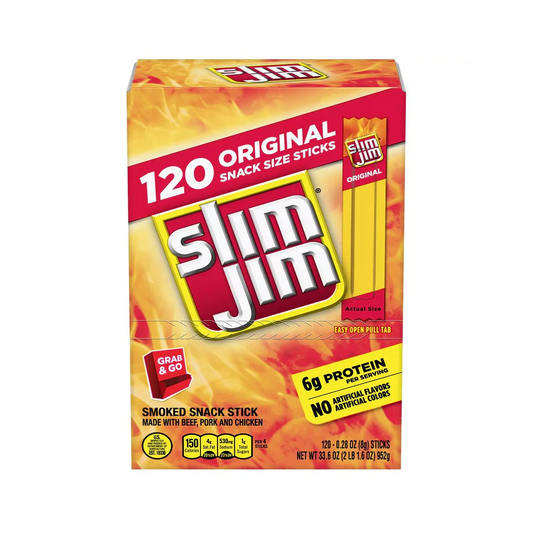 Slim Jim Snack-Sized Smoked Meat Sticks Original