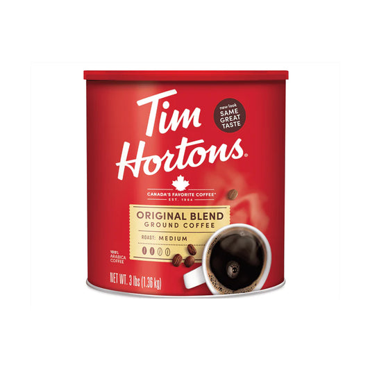 Tim Hortons Ground Coffee, 100% Arabica Medium Roast, 48 oz Canister