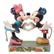 Disney Traditions Mickey & Minnie with Heart Hands Statue
