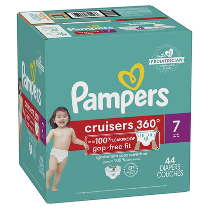 Cruisers 360 Diapers Size 7, 44 Count (Select for More Options)