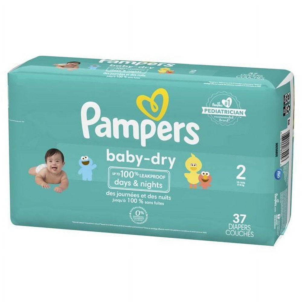 Baby-Dry Diapers Size 2, 37 Count