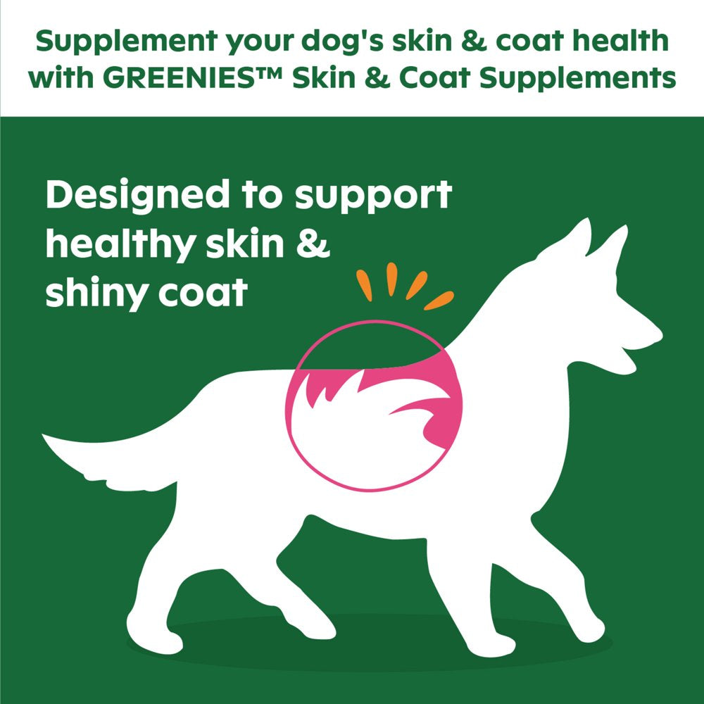 Dog Skin and Coat Supplements with Fish Oil for Dogs, Chicken Flavor, 40-Count Soft Chews