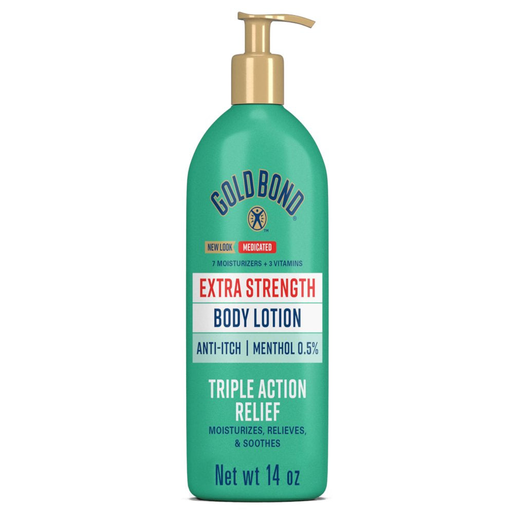 " Body Lotion Medicated Extra Strength 14 Oz, Pack of 2"