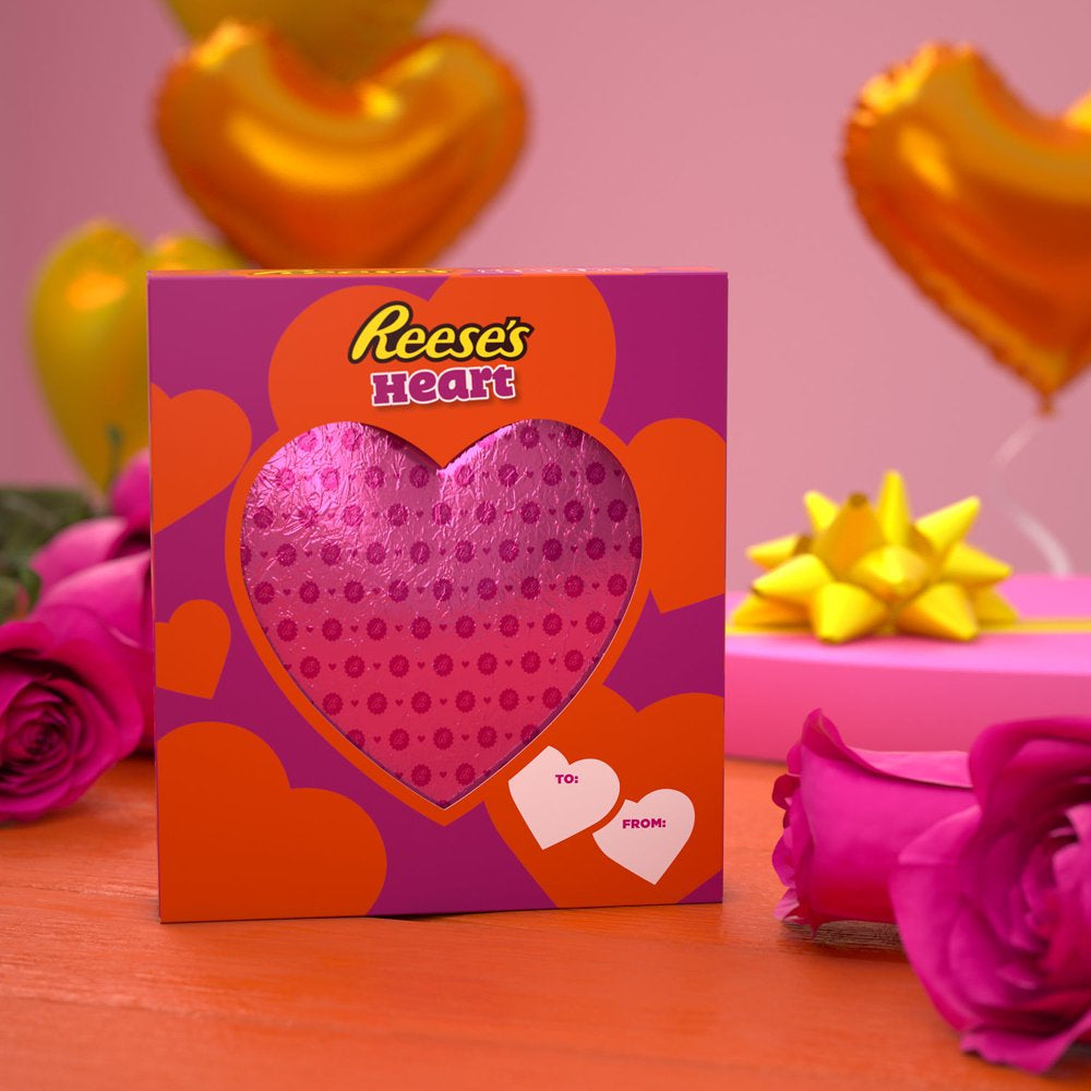 Milk Chocolate Peanut Butter Heart Valentine'S Day Candy, Gift Box 5 Oz