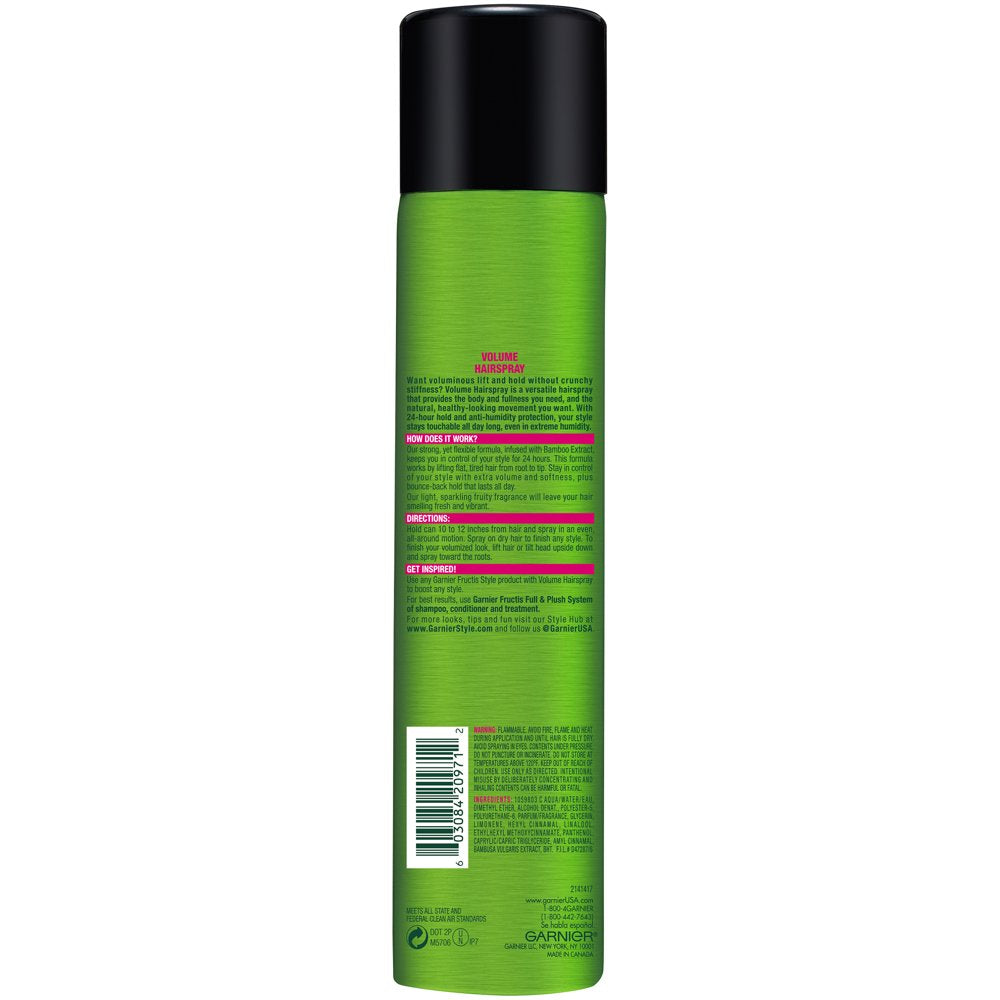 Volume Anti-Humidity Hairspray, Fructis Style Extra Strong Hold, 8.25 Oz. - 2 Pack