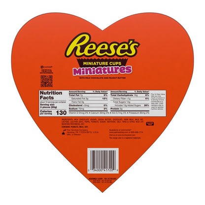 Miniatures Milk Chocolate Peanut Butter Cups Valentine'S Day Candy, Gift Box 9.3 Oz