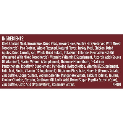 Rachael Ray  Dish Natural Premium Dry Dog Food, Beef & Brown Rice Recipe with Veggies, Fruit & Chicken, 11.5 Lbs