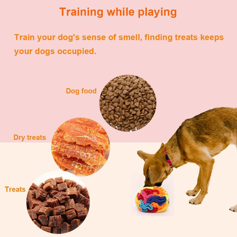 Snuffle Ball for Dogs, Slow down Eating, Dog Enrichment Toys, Sniffle Interactive Treat Game, Enhance Sniffing, Dog Snuffle Puzzle Toy