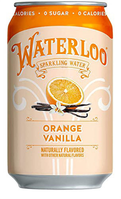 , Orange Vanilla Naturally Flavored, 12 Fl Oz (Pack of 24) | Zero Calories | Zero Sugar or Artificial Sweeteners | Zero Sodium