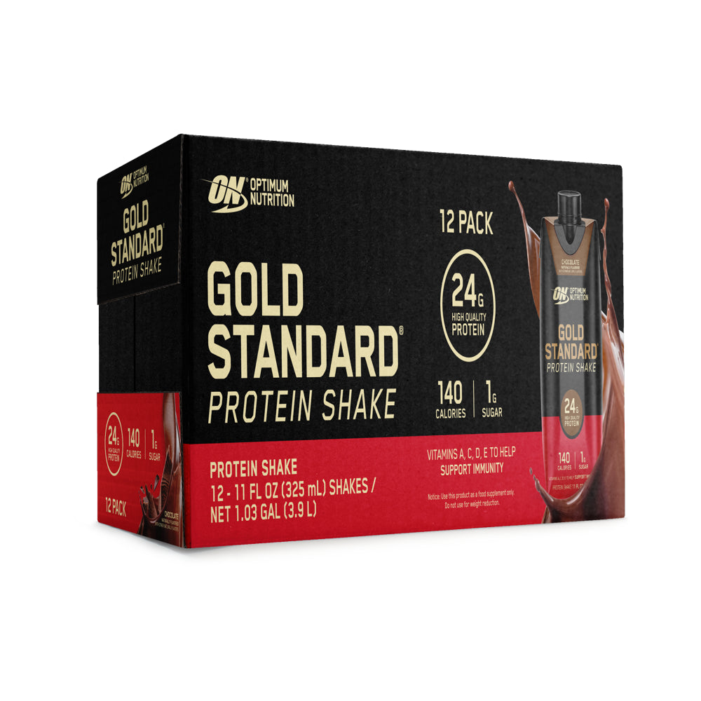 , Gold Standard Protein, Ready to Drink Shake, Chocolate, 12 Pack