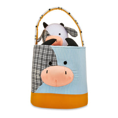 Cow Plush Easter Basket - 8 inch