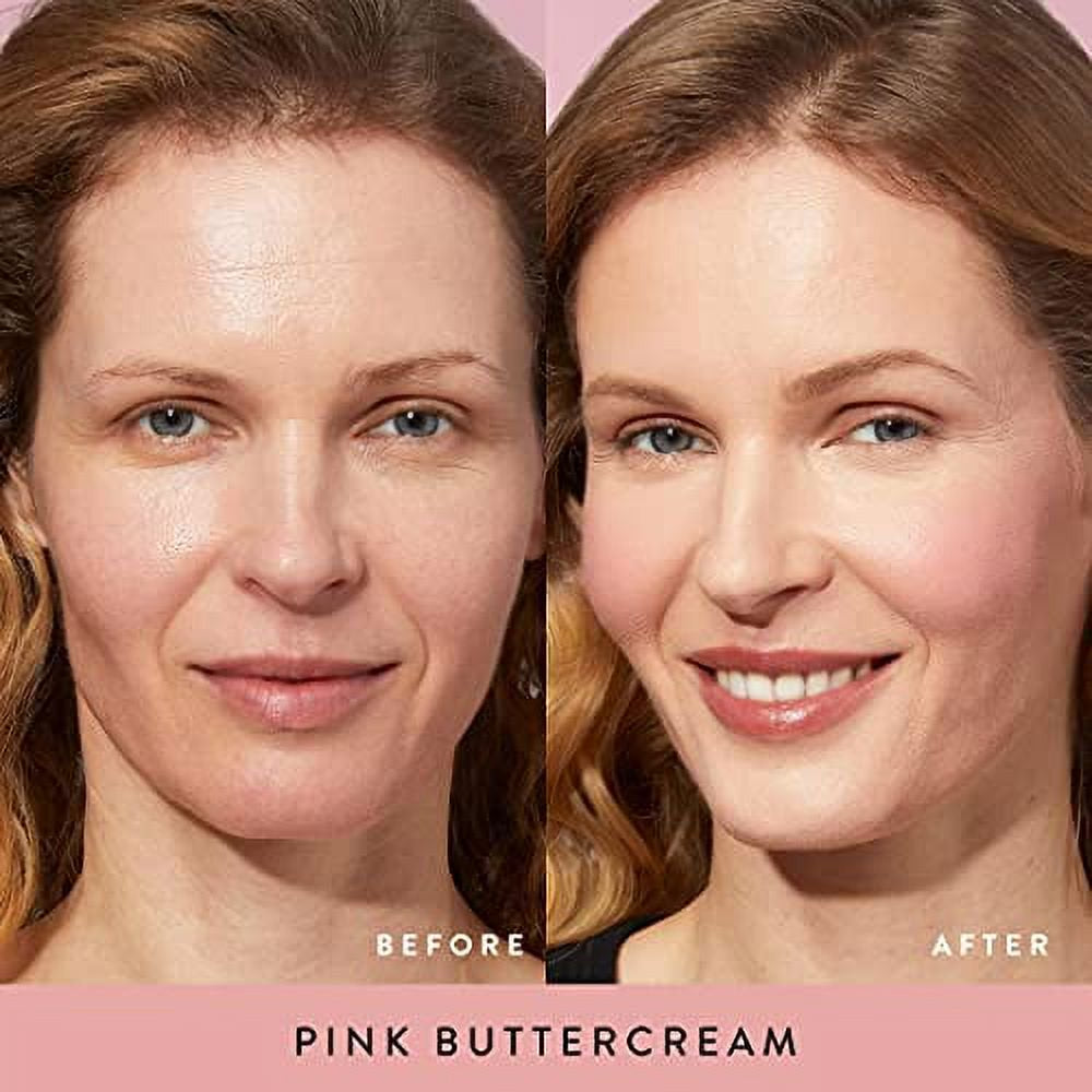 LAURA GELLER NEW YORK Baked Blush-N-Brighten Marbleized Blush- Pink Buttercream Creamy Lightweight Natural Finish