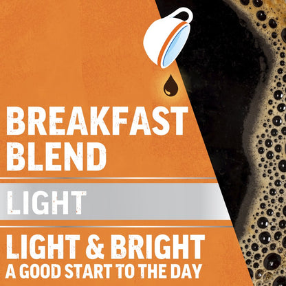 Light Roast Breakfast Blend Ground Coffee, 38.8 Oz. Canister