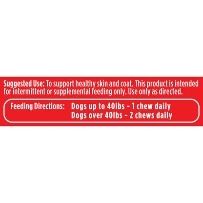 Skin & Coat Dog Supplements, Deliciously Soft Dog Chews, 60 Ct.