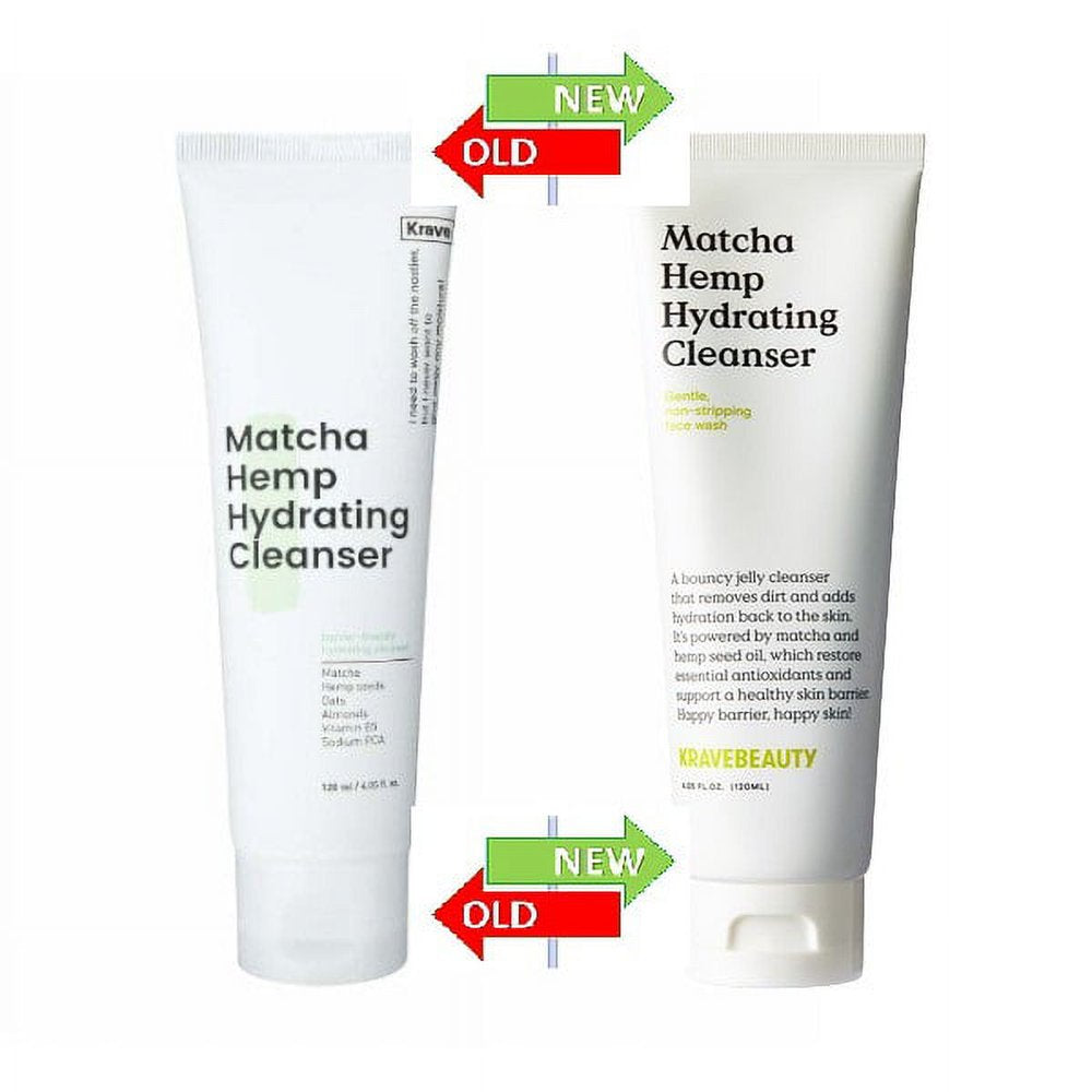 Matcha Hemp Hydrating Cleanser - Gentle, Non-Stripping Cleanser - 120Ml / 4.05 Fl Oz