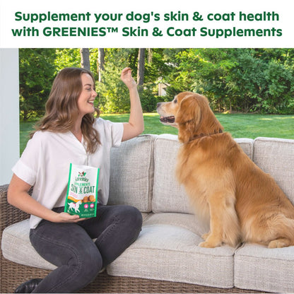 Dog Skin and Coat Supplements with Fish Oil for Dogs, Chicken Flavor, 40-Count Soft Chews